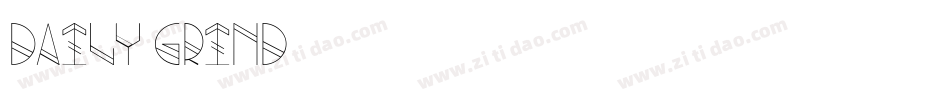 Daily Grind字体转换